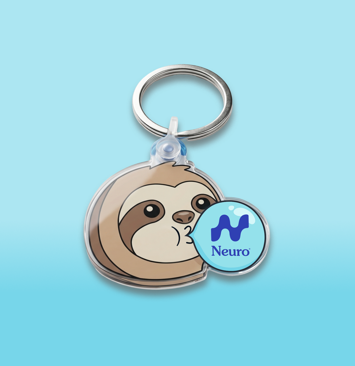 Feeling Slothy keychain
