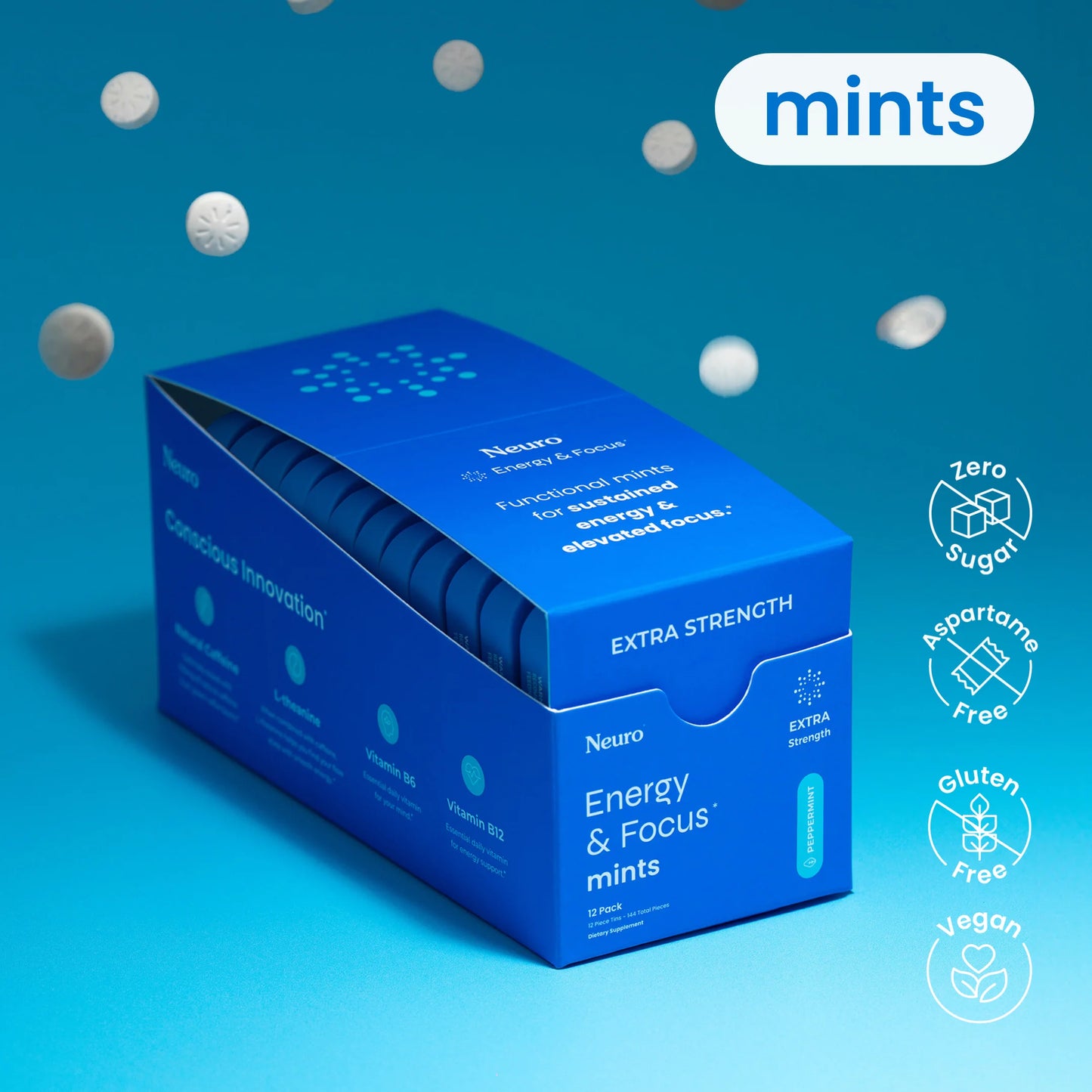 Extra Strength Energy & Focus Mints