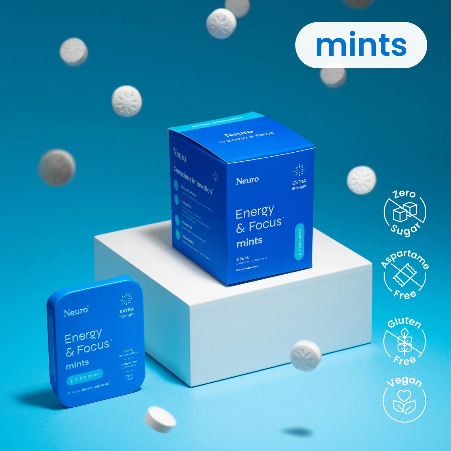 Extra Strength Energy & Focus Mints